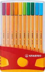 Stabilo fineliner set - 20 kleuren - ColorParade etui - 0,4 mm