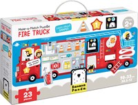 Banana Panda Maak de puzzel passend Brandweerwagen 2+