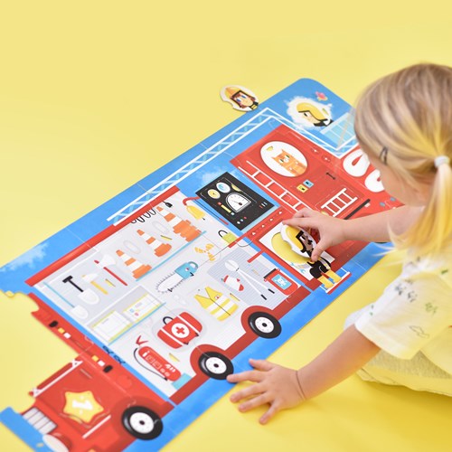 Banana Panda Maak de puzzel passend Brandweerwagen 2+-3