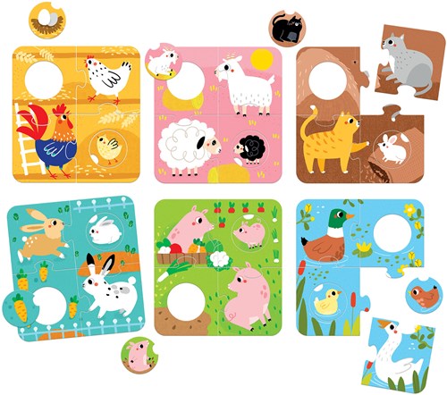 Banana Panda Puzzle Trouve les mêmes animaux de la ferme 2+