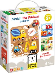 Banana Panda puzzel Zoek hetzelfde voertuig 2+