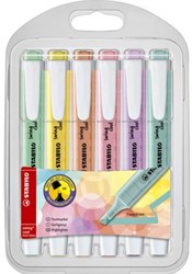 STABILO swing cool pastel - markeerstift - etui met 6 kleuren