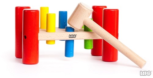 Bajo banc à marteler en bois - jeu éducatif à taper jouet enfant