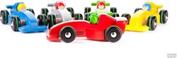 Bajo houten raceauto Formule 1 rood speelgoedauto duurzaam