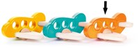 Bajo houten vliegtuig - duurzaam speelgoed, oranje kleur-2