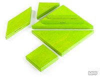 Bajo puzzle tangram - jouet éducatif multicolore plastique