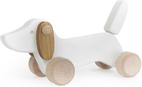 Bajo Houten Teckel Puppy - Wit