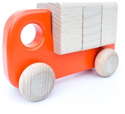 Bajo Petit camion en bois avec blocs, carotte