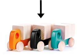 Bajo houten vrachtwagen met blokken - duurzaam speelgoed voor kinderen