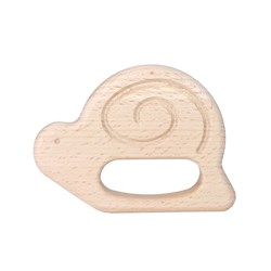Bajo anneau de dentition bois escargot - jouet bébé bois durable