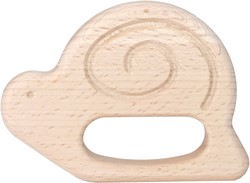 Bajo Anneau de dentition en bois Escargot