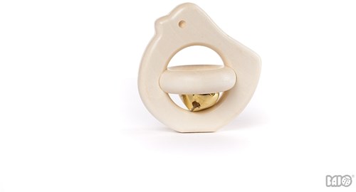 Bajo hochet en bois oiseau - jouet bébé durable naturel