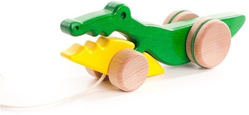 Bajo houten trekfiguur Krokodil