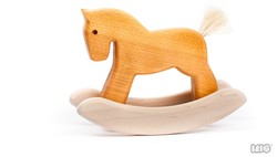Bajo Houten Hobbelpaard, Naturel