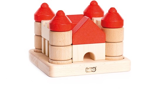 Bajo ensemble empilable en bois - château jouet pour enfants