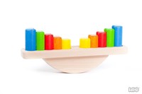 Bajo jeu d'équilibre en bois balance avec blocs - jouet éducatif