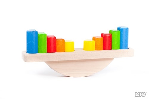 Bajo jeu d'équilibre en bois balance avec blocs - jouet éducatif