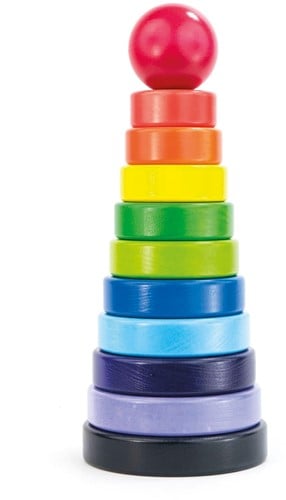 Bajo Houten Stapeltoren Pyramide - 10 Schijven