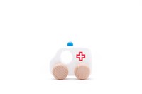 Bajo houten speelgoed Ambulance - klassiek houten voertuig 10 cm-2