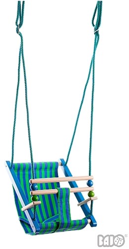Bajo schommel peuterschommel hout multicolor - schommelzitje