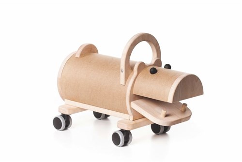 Bajo porteur en bois Hippo - jouet ride on pour enfants