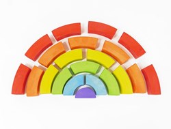 Bajo Blocs arc-en-ciel jouet éducatif multicolore carton