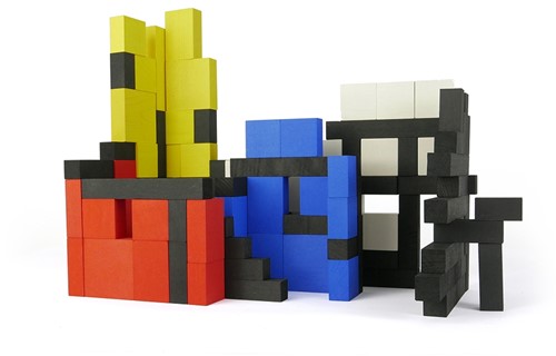 Bajo houten MONDRIAN BLOCKS 96 delig
