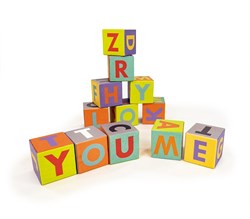 Bajo alfabet speelgoed Me & You - kleurrijke kunststof blokken