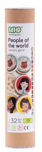 Bajo educatief memoryspel - People of the World - karton-2