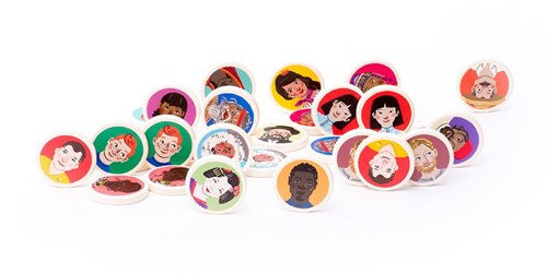 Bajo educatief memoryspel - People of the World - karton