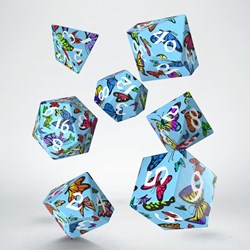 Q-Workshop dobbelstenen set Butterfly - full art design - speelgoed