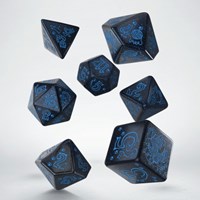 Q-Workshop dobbelstenen Jumbo Cats Dice Set River groen goud