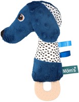 Mom's Care jouet de dentition bébé chien Jami avec anneau de dentition en silicone