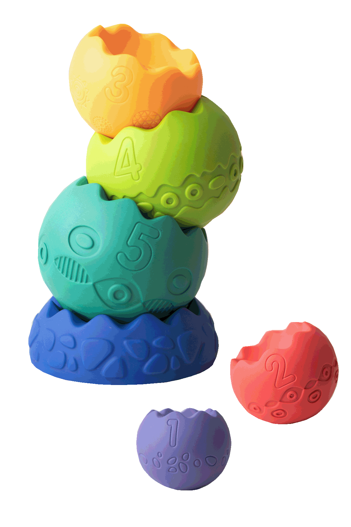 Mom's Care SENSORY TOYS Sensory pyramid pastel 8