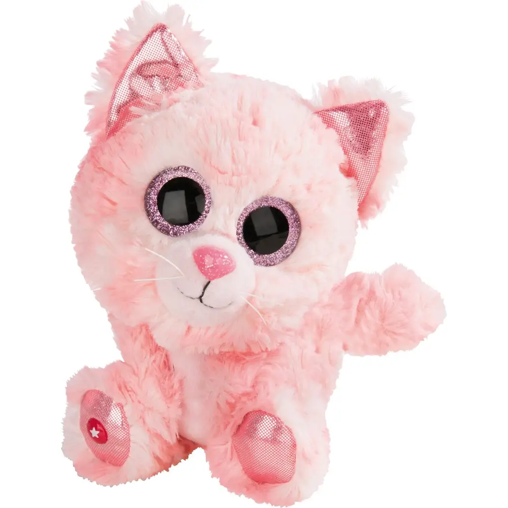 Nici chat en peluche Glubschis Dreamie rose 15 cm jouet