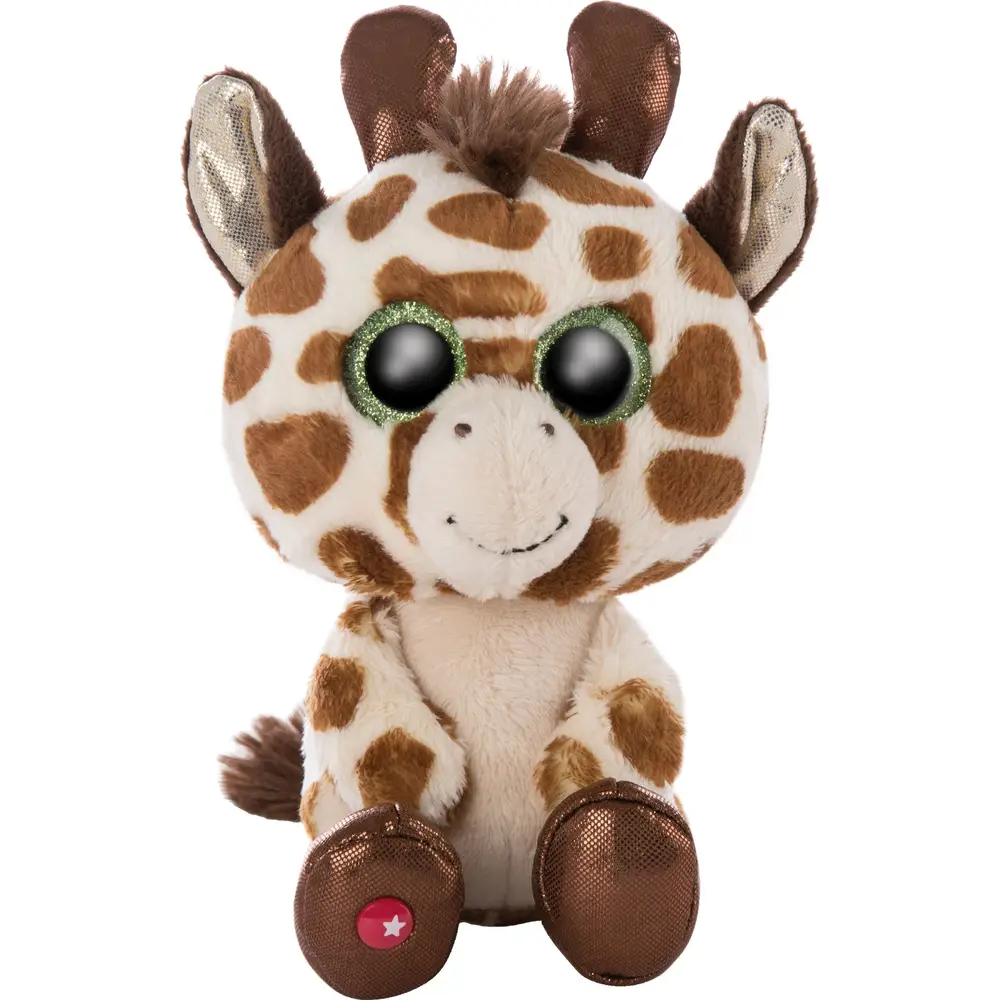 Nici knuffel Giraffe Halla 15cm - Pluche knuffeldier met glinsterende ogen