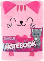 Glamour notitieboek fluffy kat A5 roze 80 bladzijden kinderen-3
