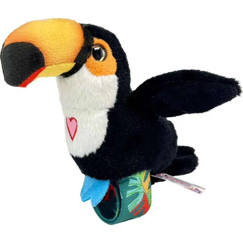 Vedes interactieve pluche vogel Happy Yappers Tukan met geluid en USB-oplaadbaar