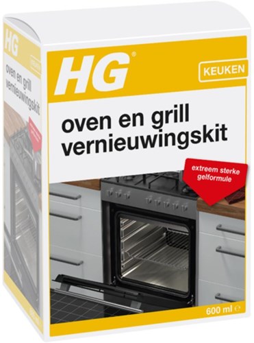 HG oven en grill schoonmaak kit 600ml krachtige gelformule