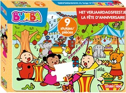 Studio 100 Bumba legpuzzel verjaardagsfeestje karton 9 stukjes