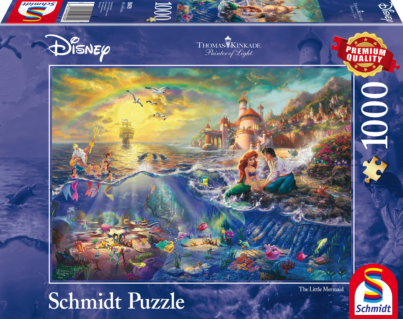scherp Bevatten richting Schmidt Disney Kleine Zeemeermin, Ariël, 1000 stukjes - Puzzel - 12+