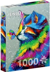 Enjoy Puzzle puzzle chat et papillon - 1000 pièces jouet coloré