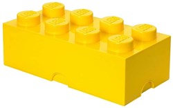 LEGO opbergbox Brick 8 geel - stapelbare speelgoedbox 12L