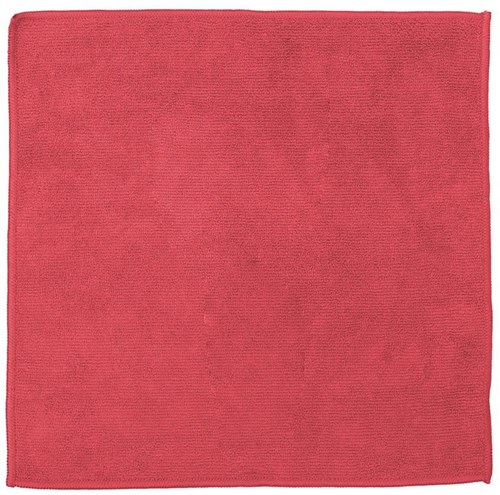 DDDDD microvezeldoek schoonmaakdoek rood 30x30 cm set van 6 stuks