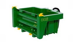 Rolly Toys bac de transport plastique vert-jaune pour tracteur à pédales