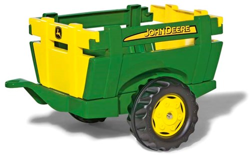 Rolly Toys remorque John Deere vert-jaune pour tracteur à pédales jouet