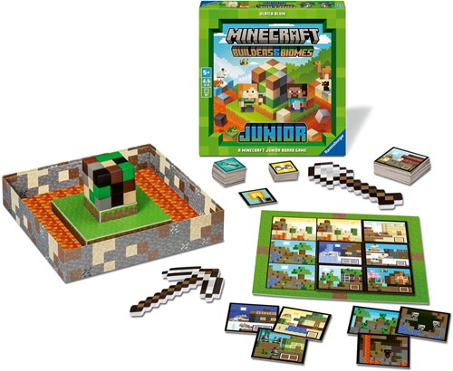 Ravensburger jeu de société Minecraft Builder & Biomes Junior pour enfants-2