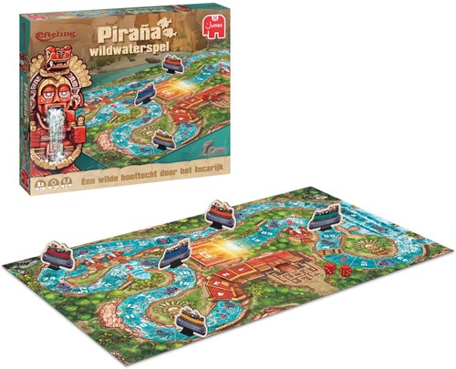 Jeu de société Efteling Jeu de l'oie Piraña aventure en eaux vives - jeu familial classique-3