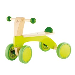 Hape houten loopfiets groen - loopfiets voor peuters en kleuters