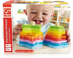 Hape Dubbele regenboog stapelvormen - 19 onderdelen